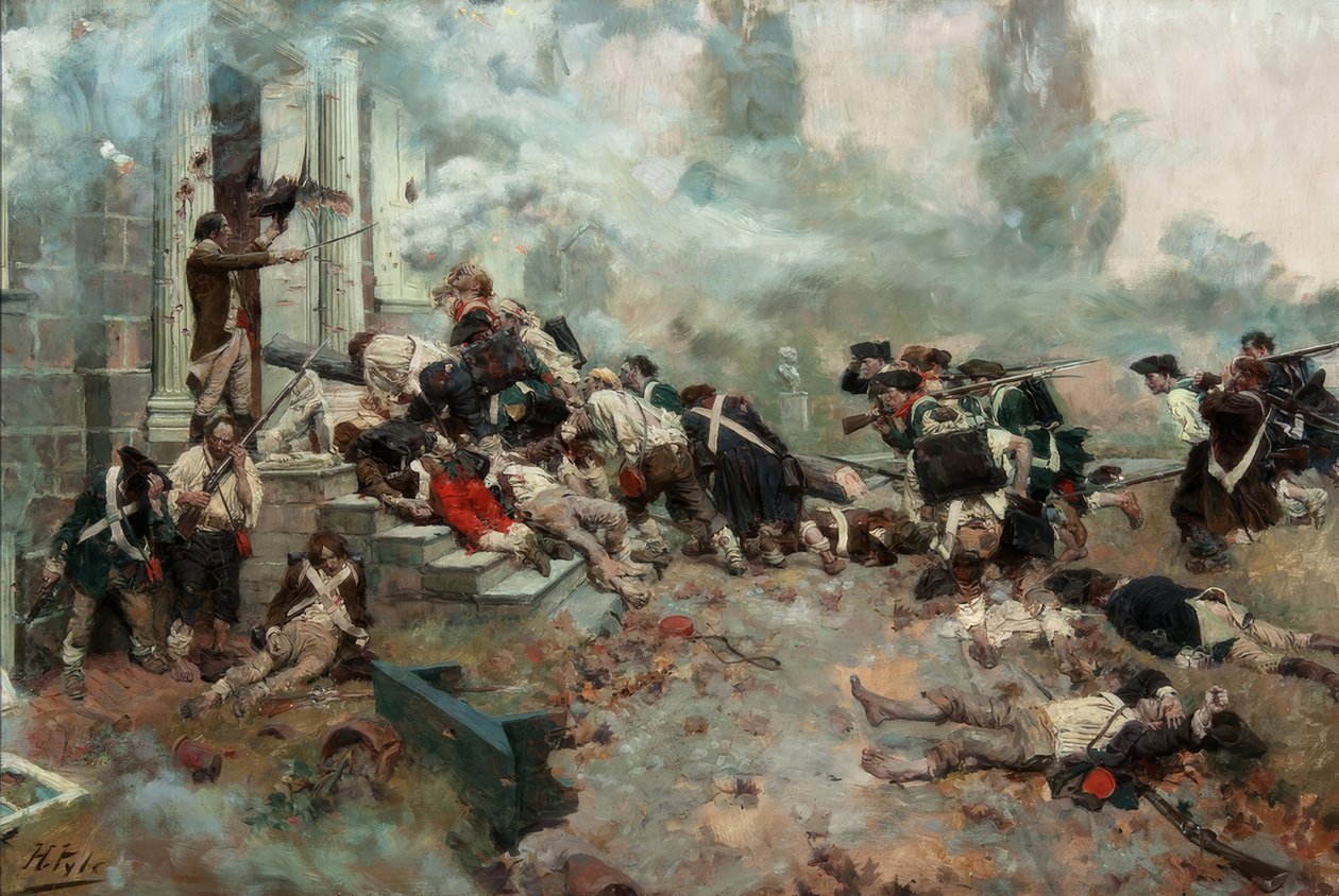 O ataque à casa de Chew de Howard Pyle