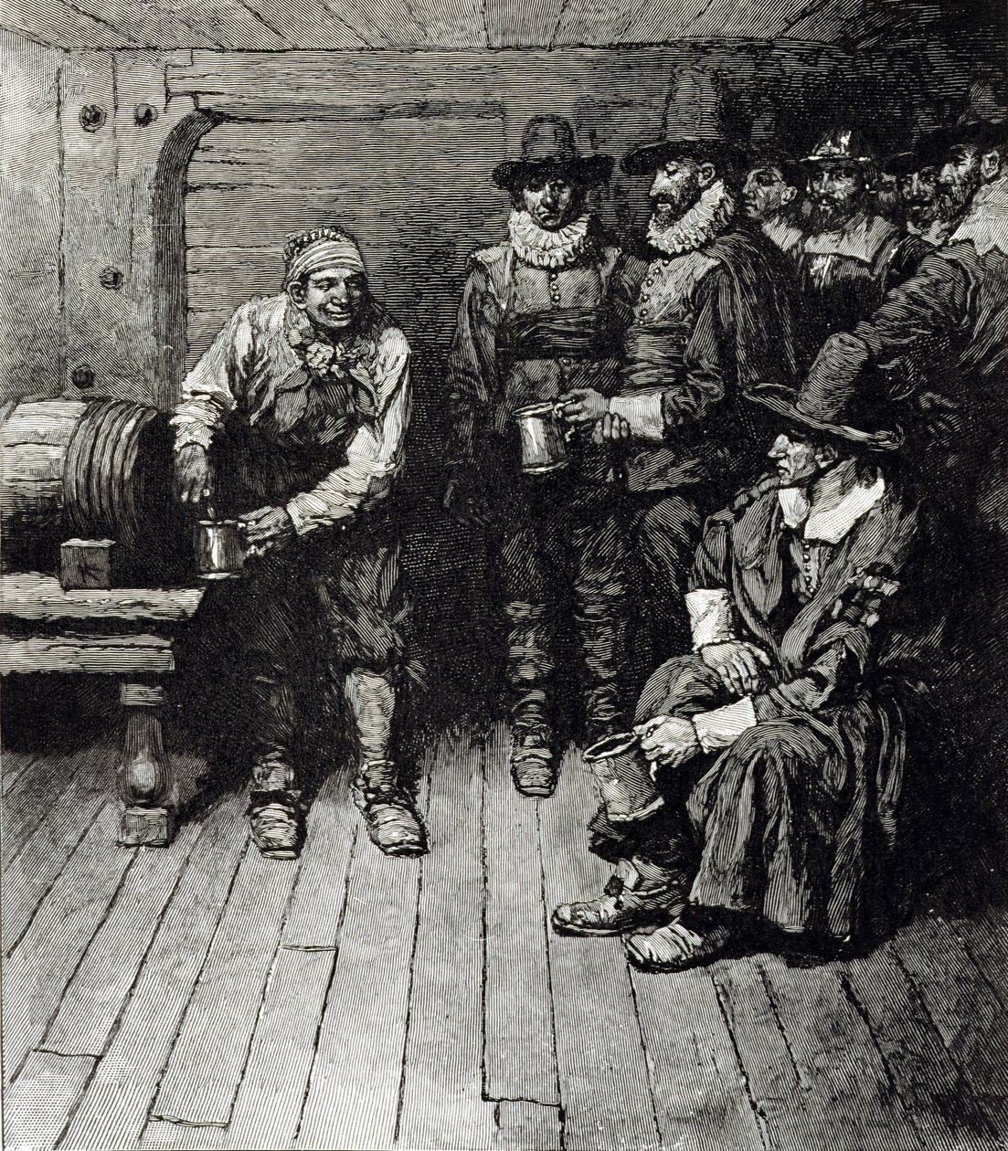 &39;O Mestre nos Causou para ter algum Beere&39;, da Harper&39;s Magazine, 1883 de Howard Pyle