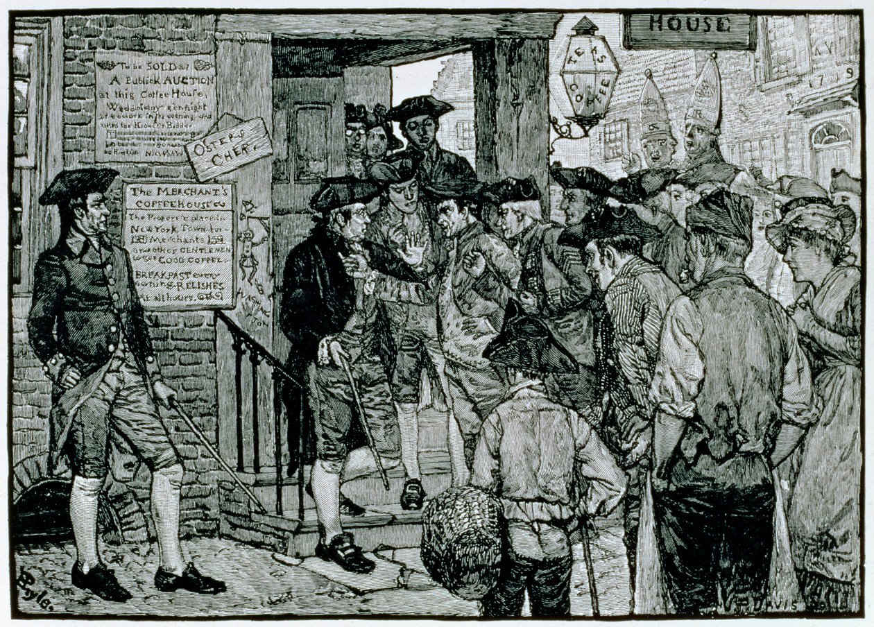 A Máfia Tentando Forçar um Oficial de Carimbos a Renunciar, da Harper&39;s Magazine, 1882 de Howard Pyle