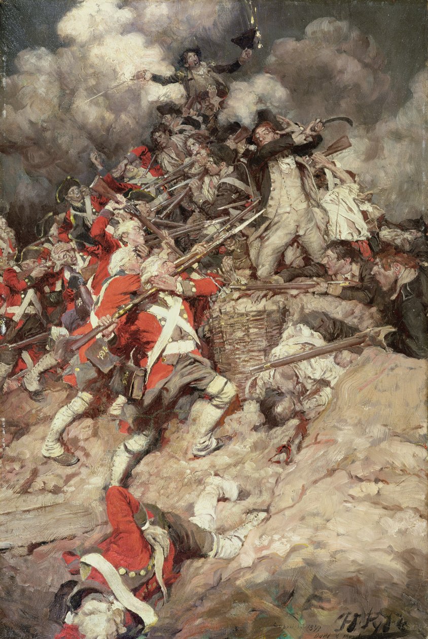 They Scrambled up the Parapet and Went Over the Top, Pell Mell, Upon the British, or The Battle of Yorktown, de 