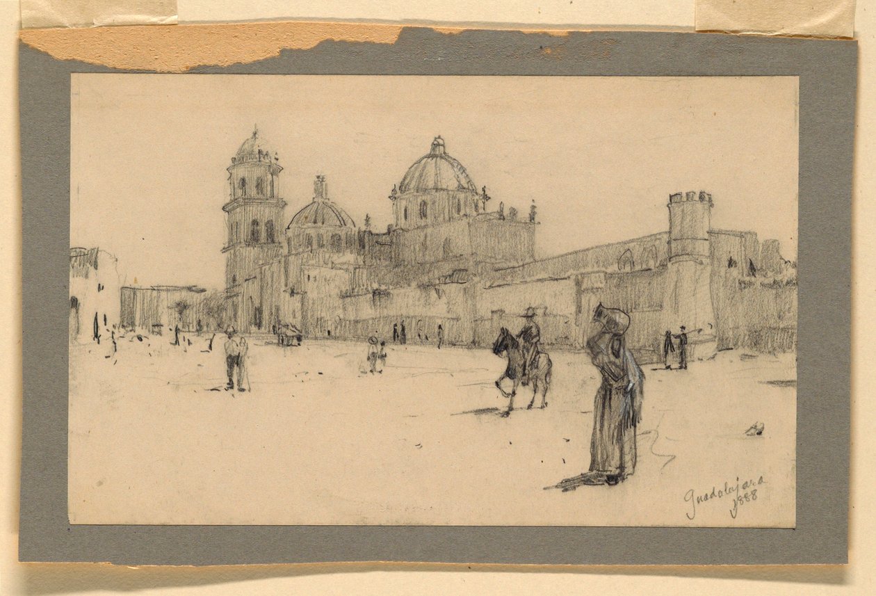 Uma igreja em Guadalajara (México) de Howard Russell Butler