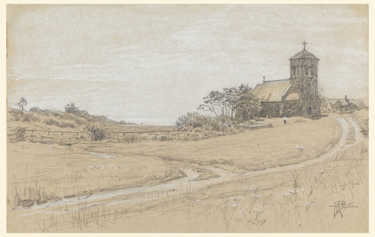 Desenho, Paisagem, 1880-90 de Howard Russell Butler