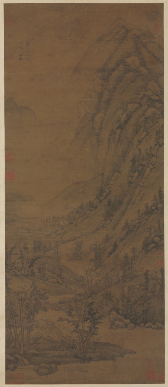 Montanhas de verão depois de Dong Yuan [ativo sobre o anúncio 937-975], 1290-1354. de Huang Gongwang