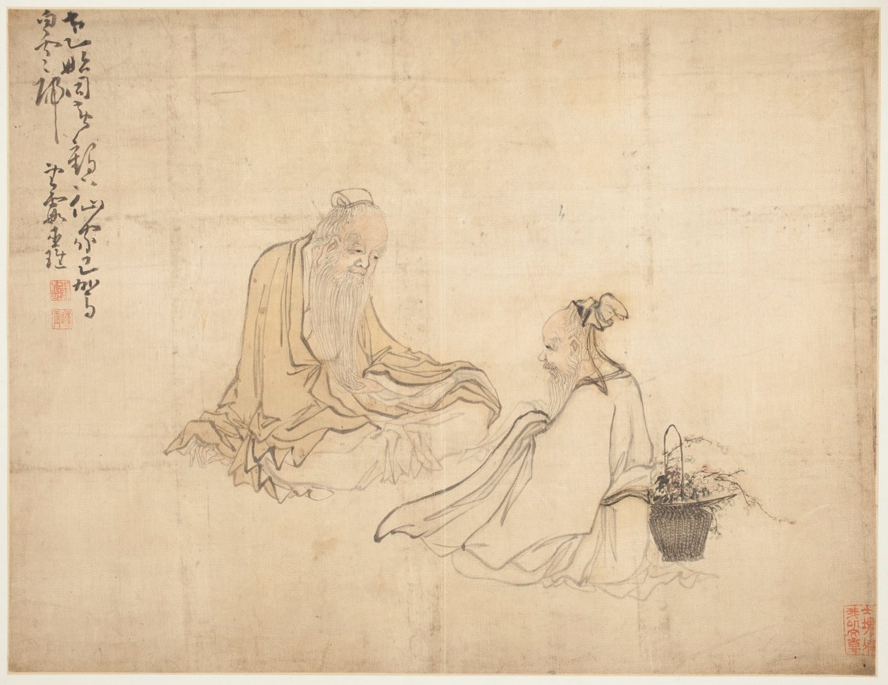 Paisagens e figuras: Figuras de Huang Shen