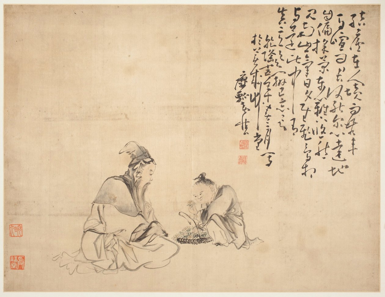 Paisagens e figuras: Figuras de Huang Shen