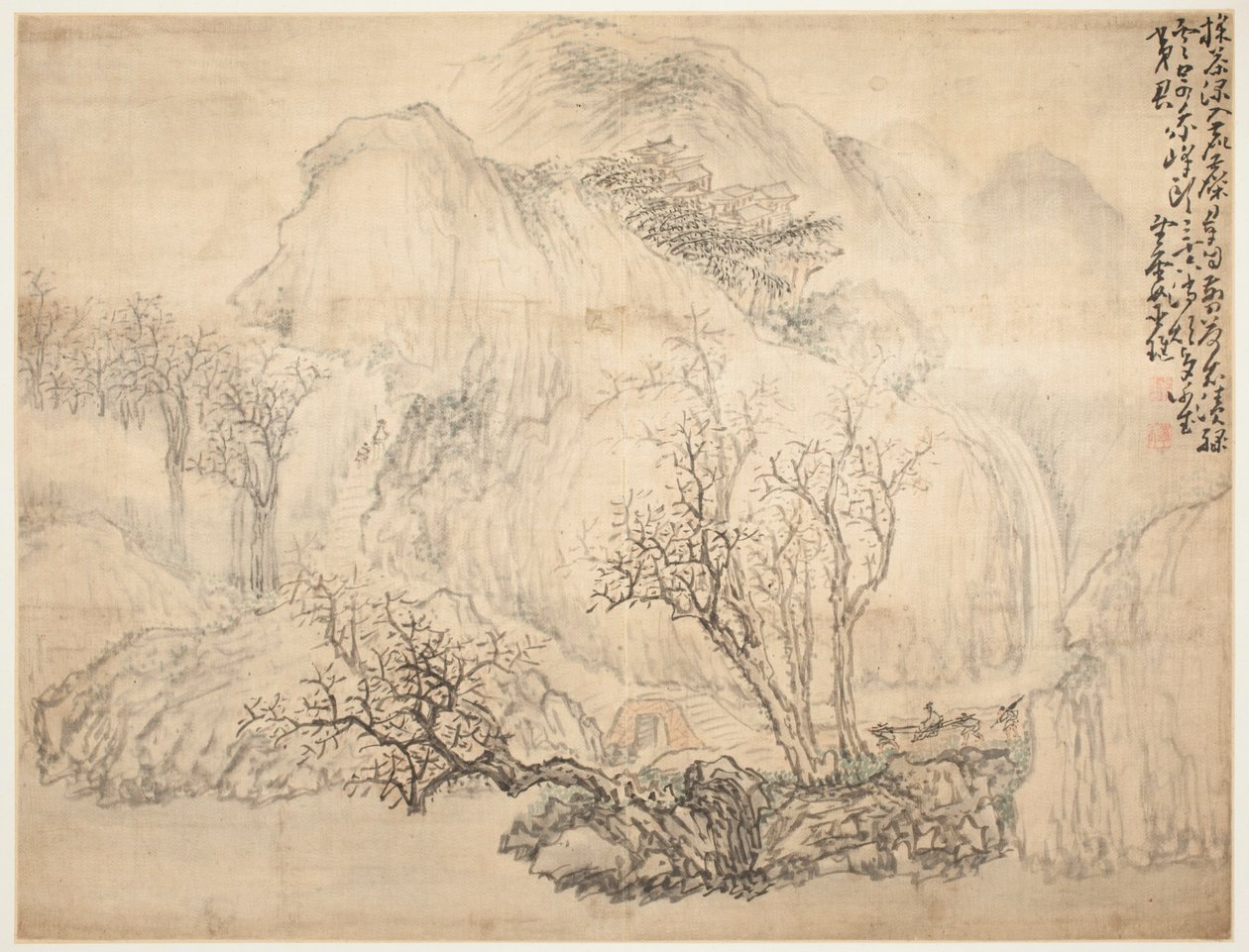 Paisagens e figuras: Paisagem de Huang Shen