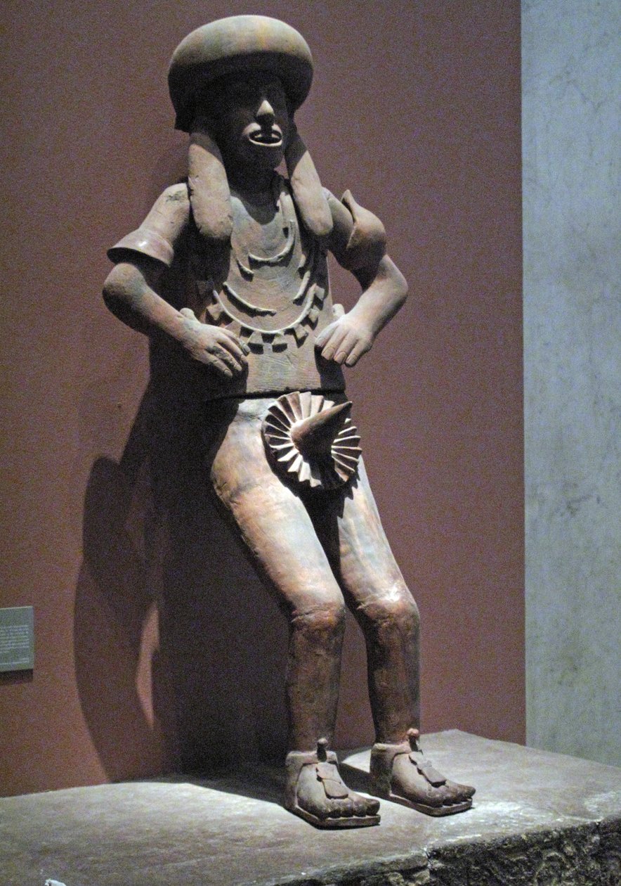 Estátua de um padre, período pós-clássico, c.900-c.1521 (terracota) de Huaxtec Huaxtec