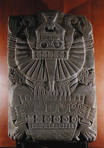 Tlaltecuhtli, período pós clássico (900-1521) (pedra) de Huaxtec Huaxtec