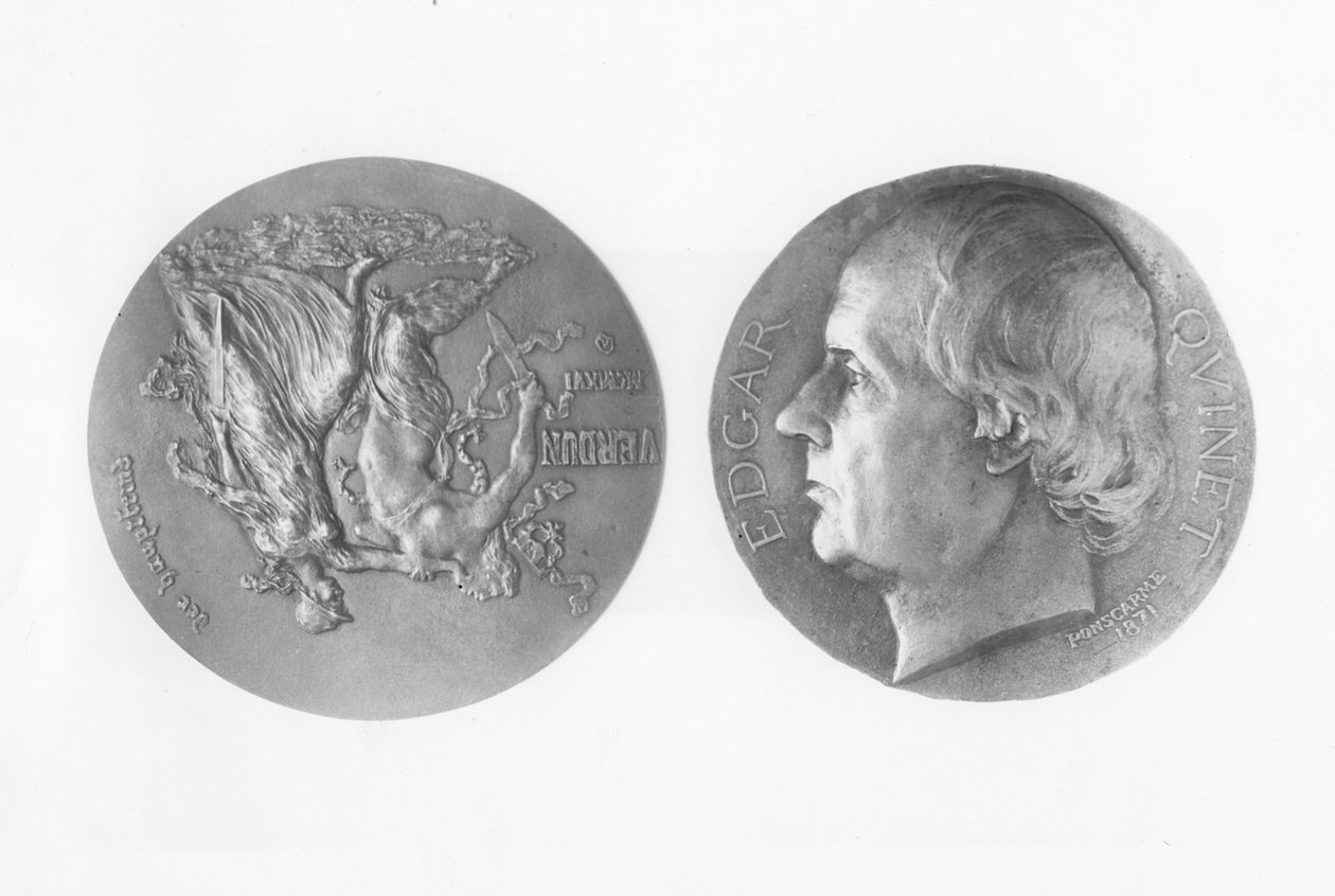 Medalha de Edgar Quinet (bronze) de Hubert Ponscarme