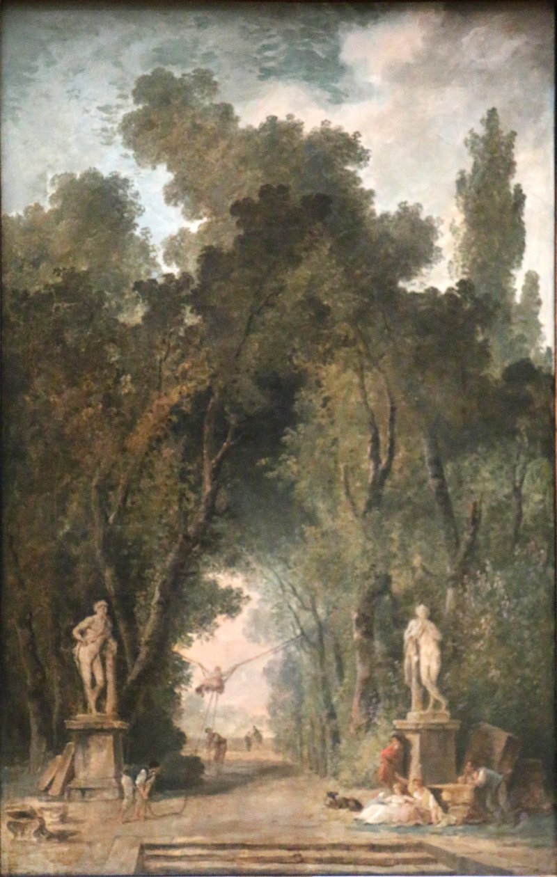 Beco em um parque de Hubert Robert