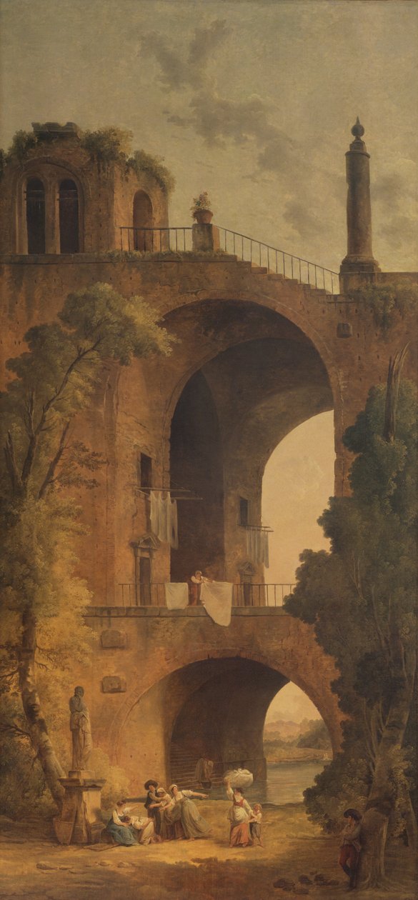 Paisagem com Ruínas, 1802 de Hubert Robert