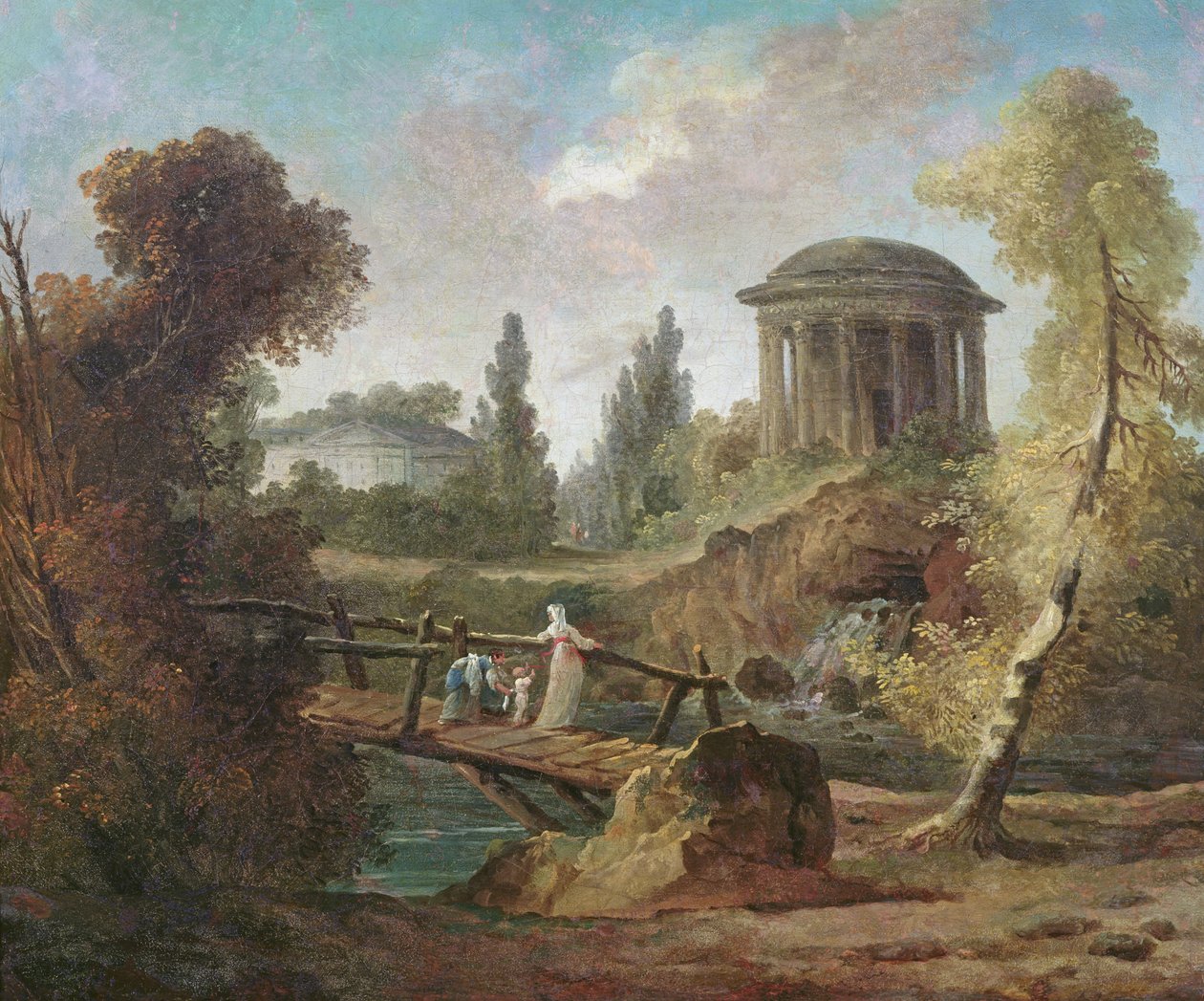 As Cascatas no Tivoli, c.1775 de Hubert Robert