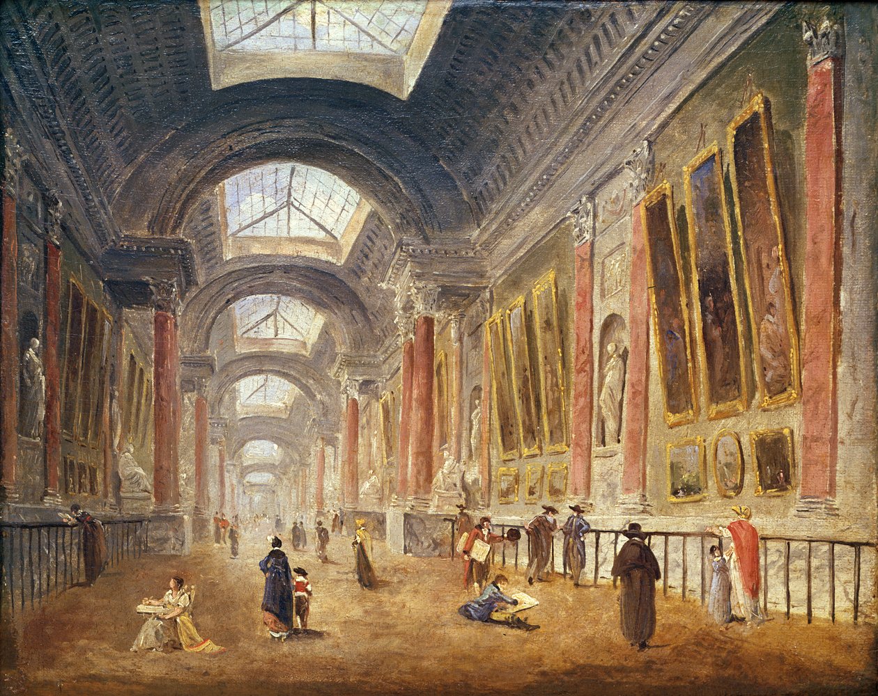 A Grande Galerie do Louvre de Hubert Robert