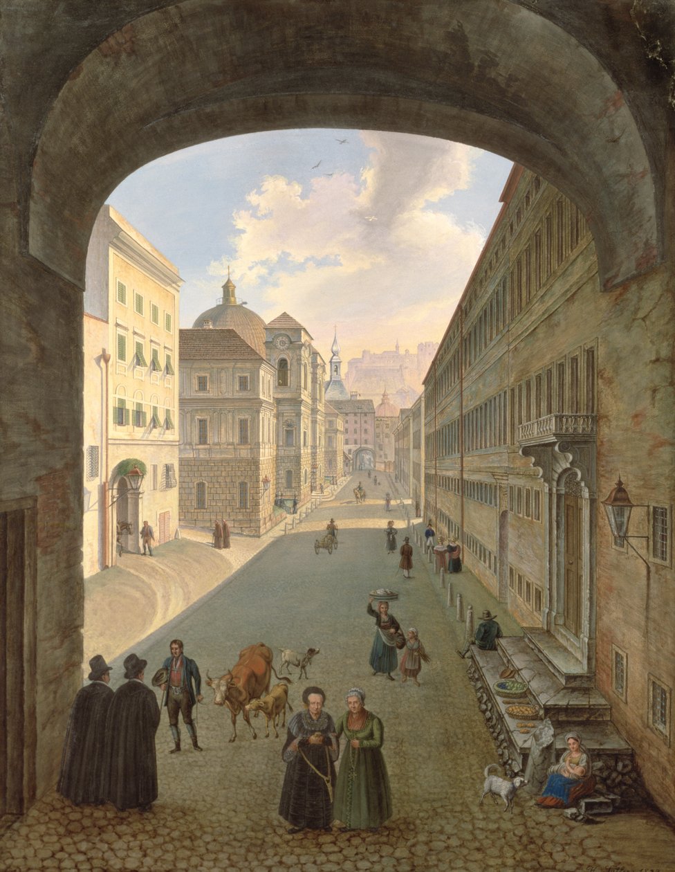Palácio de Lodron, Salzburgo, 1833 de Hubert Sattler