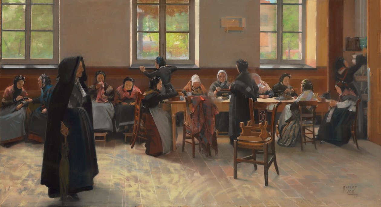 A sala de tricô de Hubert Vos
