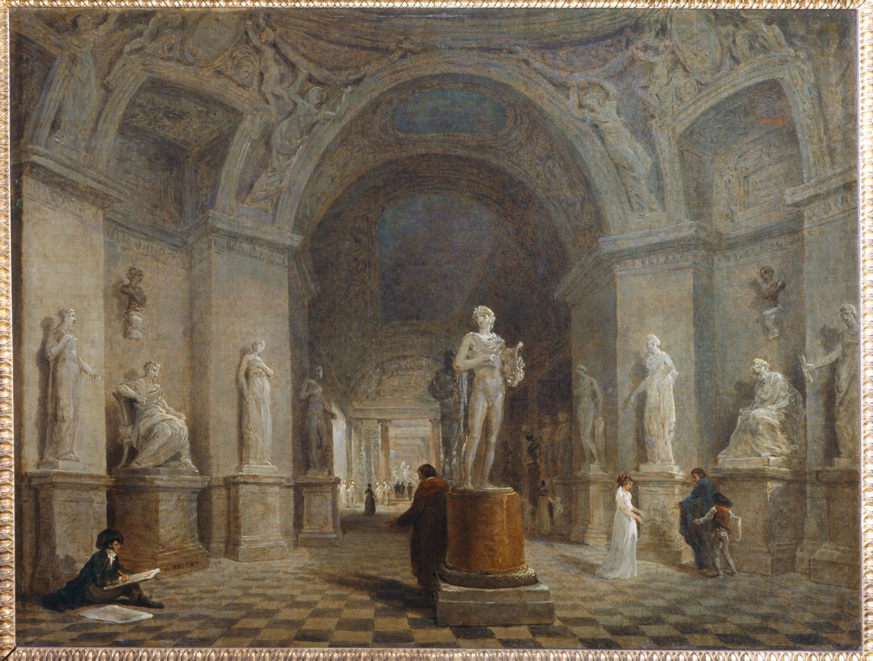 Projeto de desenvolvimento da rotunda de Marte, para ... de Hubert (circle of) Robert