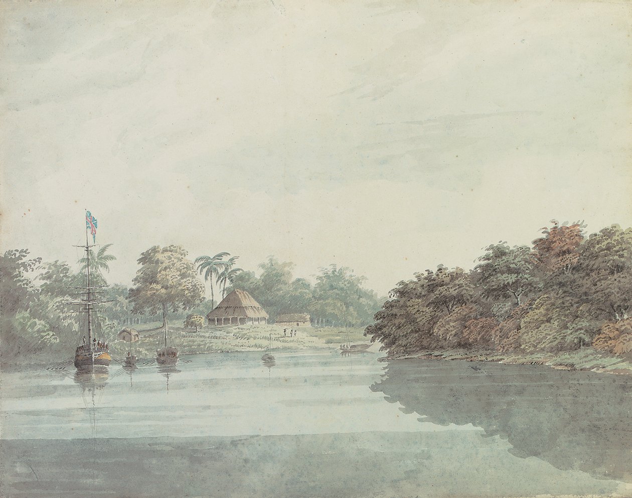 O periquito do Governador Geral no Ganges, Delta de Brahmaputra de Hubert Cornish