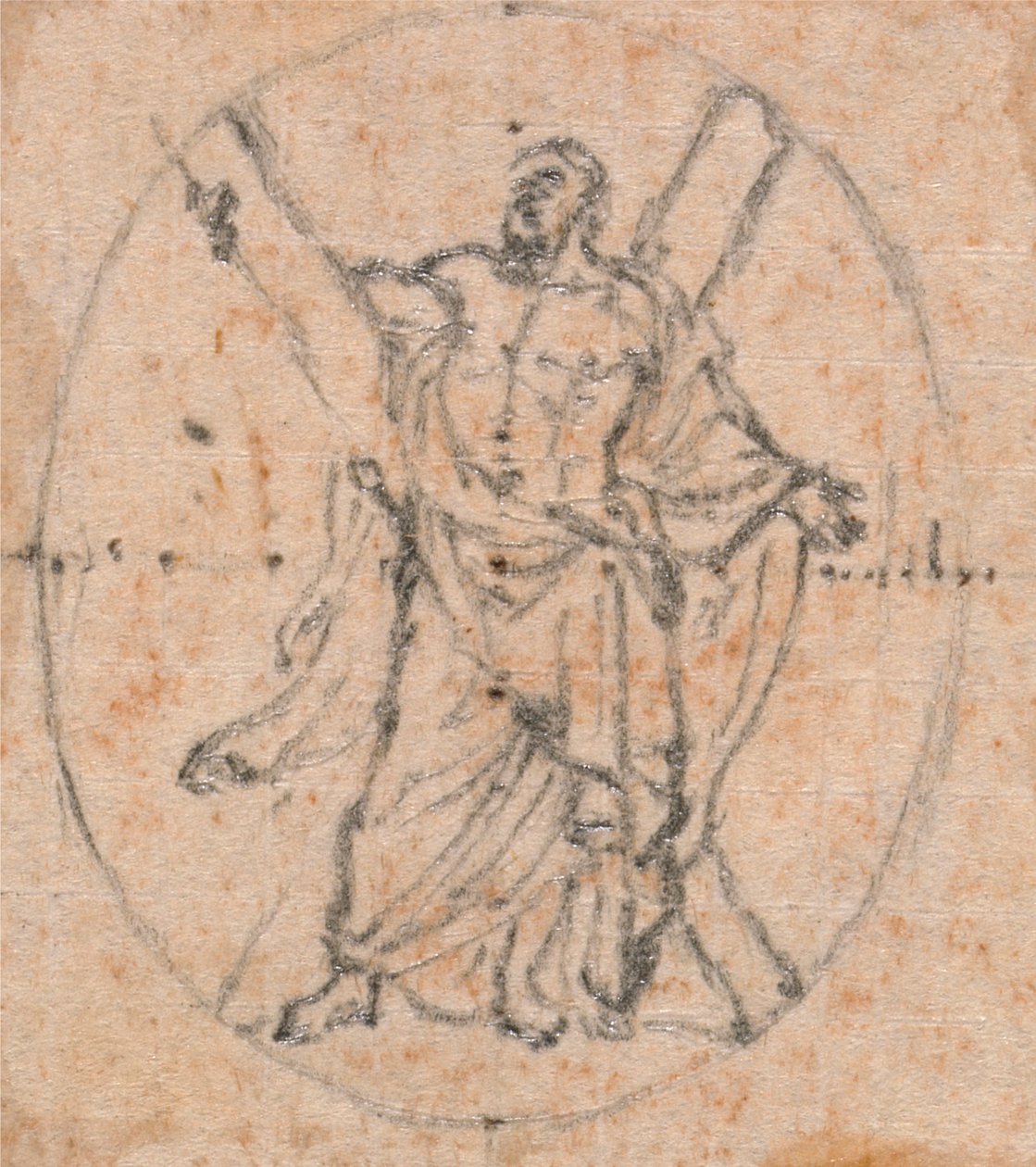 Design para uma Medalha: Santo André de Hubert Francois Gravelot