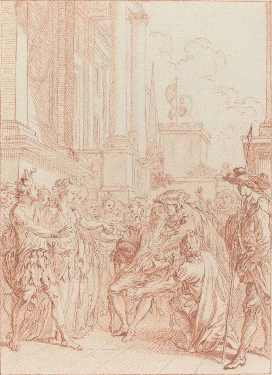 O que, os verdadeiros cristãos teriam tanta virtude de Hubert Francois Gravelot