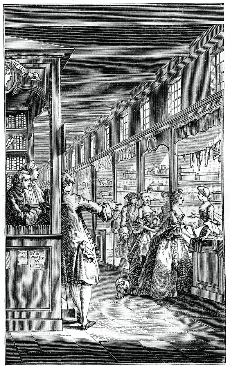 As Galerias do Palácio, 1885. de Hubert Francois Gravelot