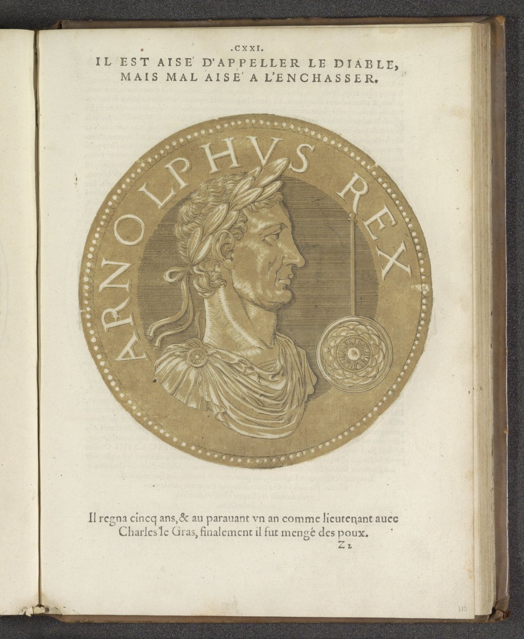 Arnolphus Rex, de &39;The Pictures Almost All Emperors&39; de Hubert Goltzius