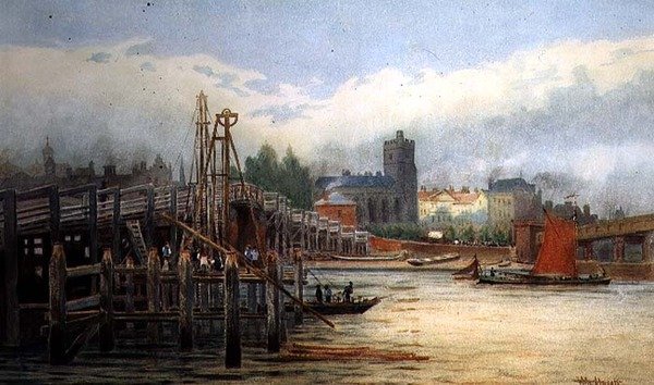 Antiga Ponte Putney de Hubert James Medlycott