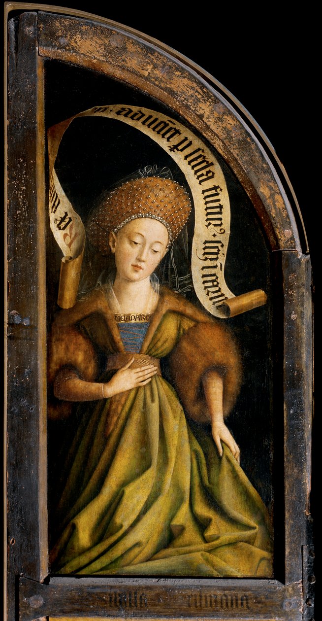 Cumaean Sibyl, do exterior da ala direita do Altar Peça de Gand de Hubert & Jan van (1390 1441) Eyck