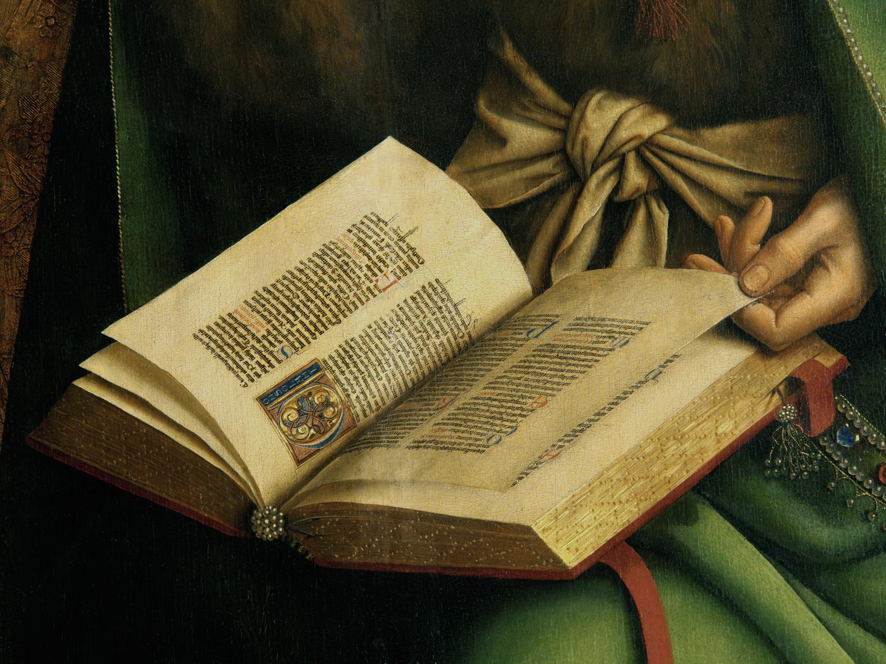 Pormenor de João Baptista, do Altar de Gand de Hubert & Jan van (1390 1441) Eyck