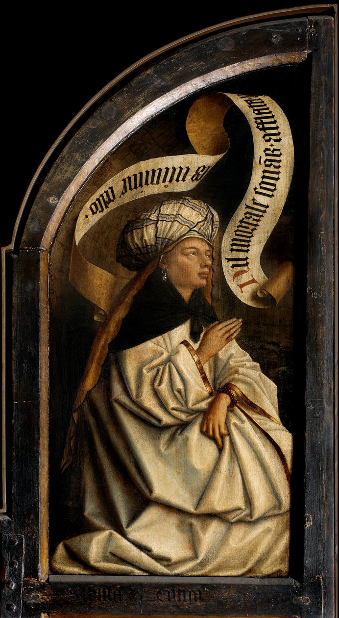 Sibila eritreia, do exterior da ala esquerda do Altar de Gand de Hubert & Jan van (1390 1441) Eyck