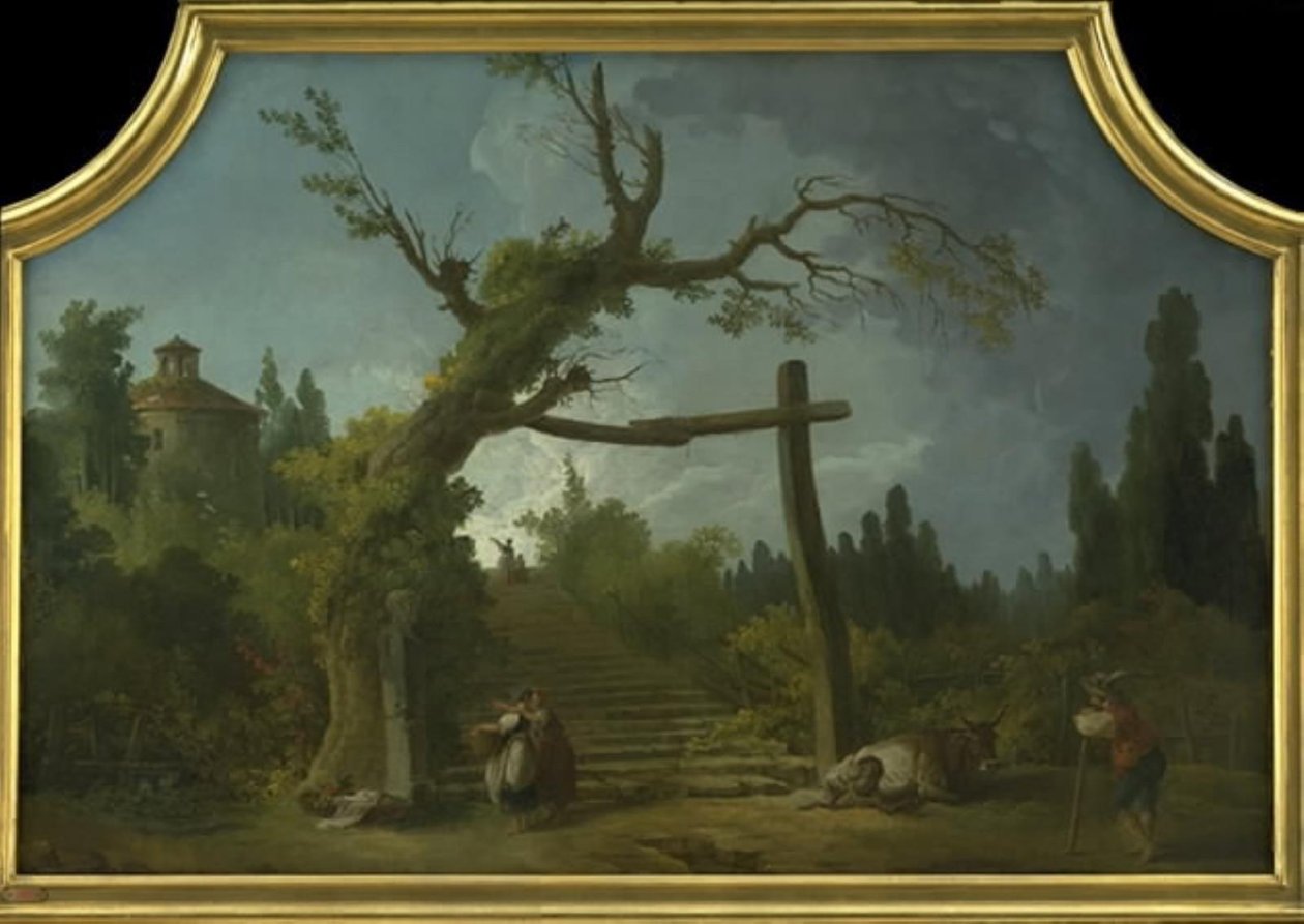 Paisagem decorativa de Hubert Robert