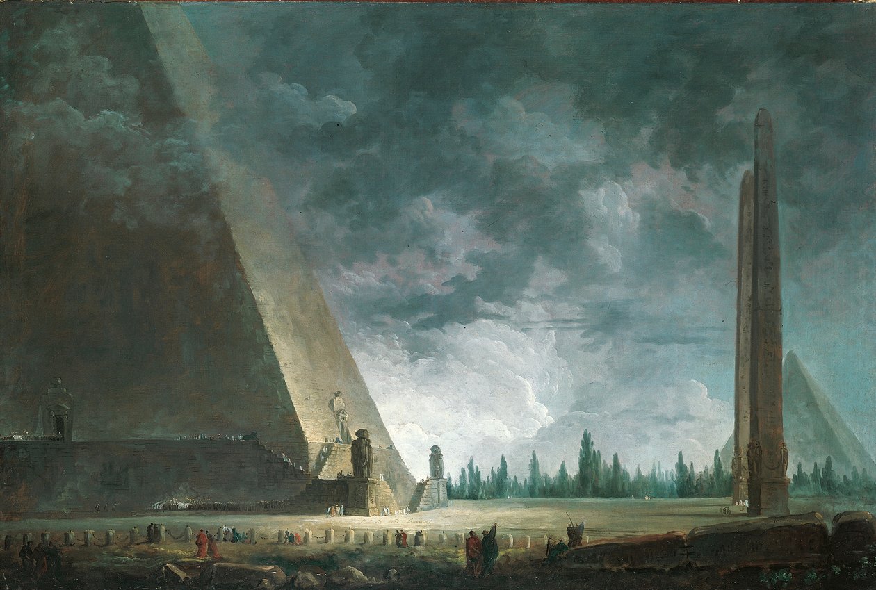 Fantasia egípcia, 1760 de Hubert Robert
