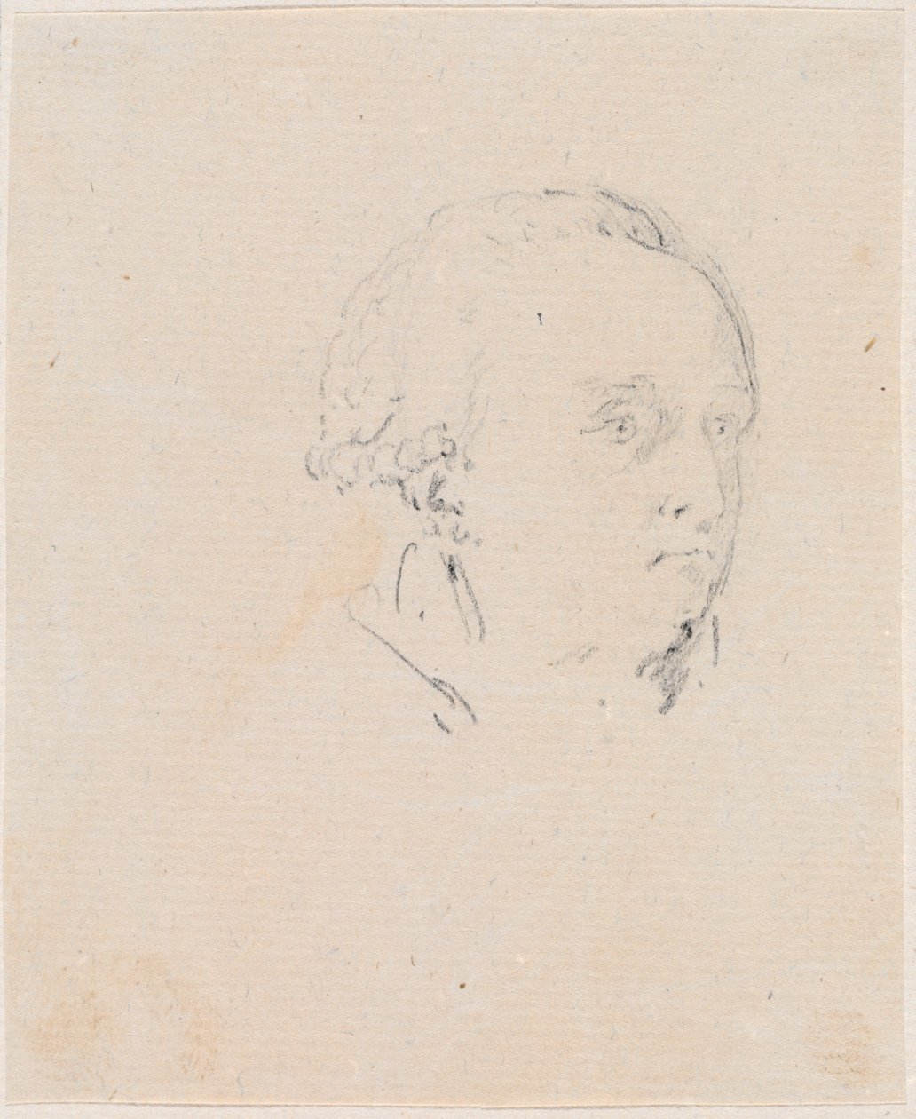 Cabeça de um homem de Hubert Robert