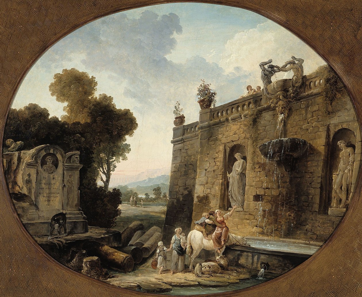 O bebedouro de Hubert Robert