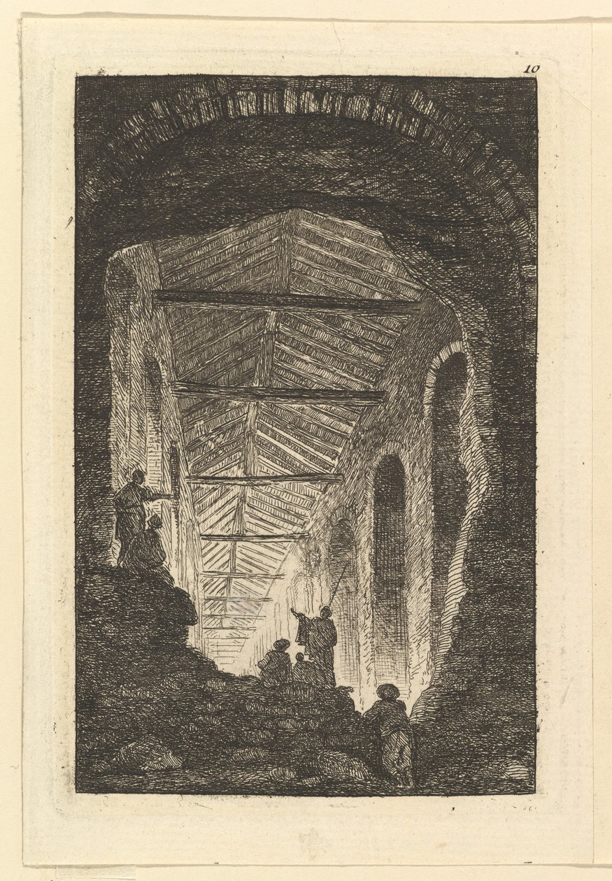 Galeria de antiguidades, ca. 1763-65. de Hubert Robert