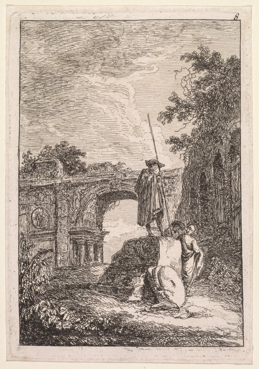 Noites em Roma: O Arco do Triunfo de Hubert Robert