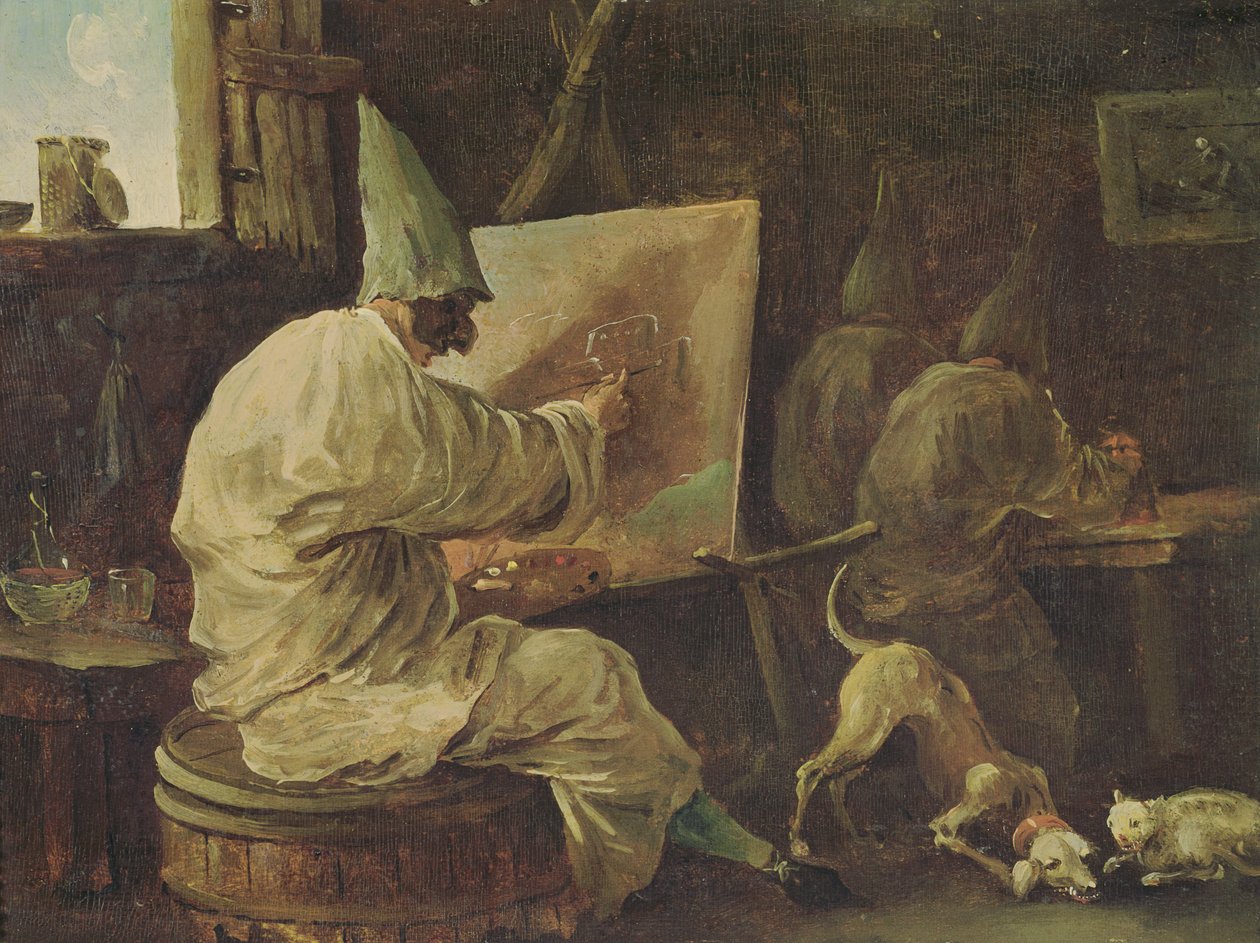 Pintor bufões de Hubert Robert