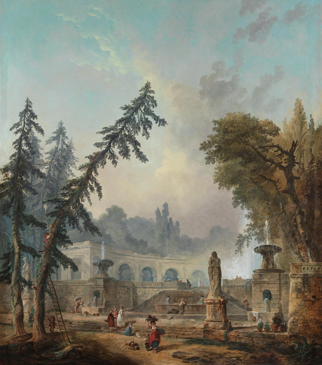 Paisagem de parque de Hubert Robert