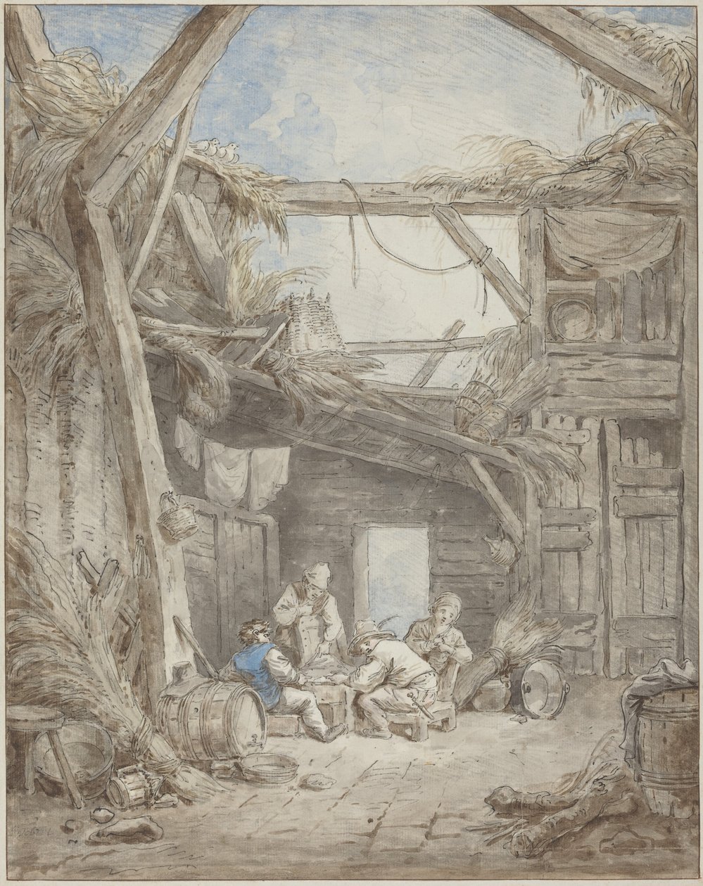 Quinta em ruínas de Hubert Robert