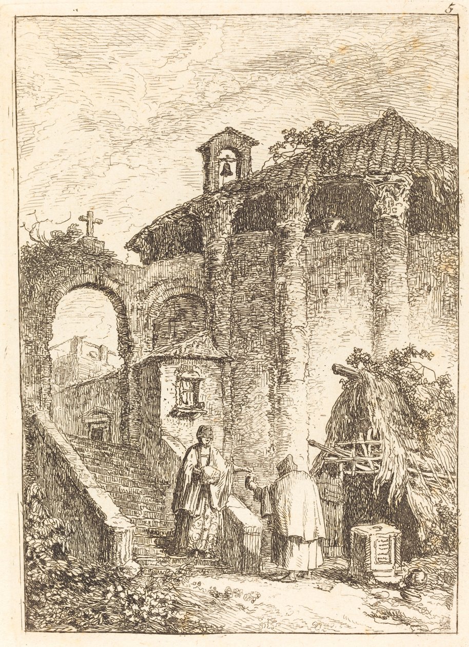 O Templo Antigo de Hubert Robert