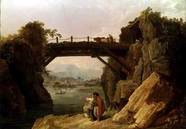 A Ponte (óleo sobre tela) de Hubert Robert