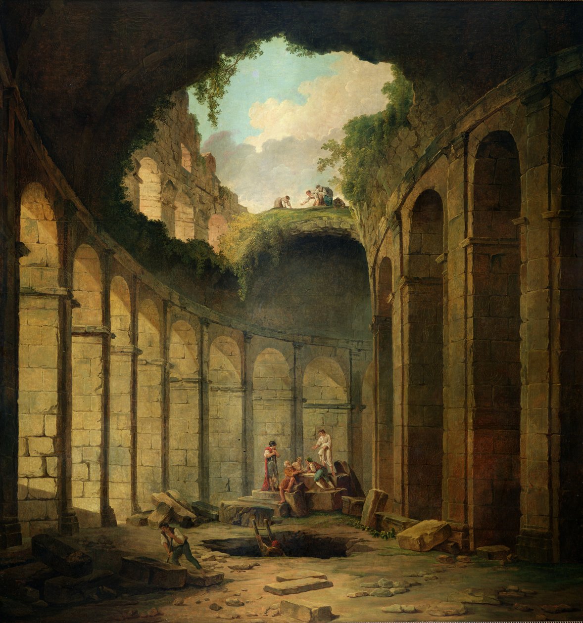 O Coliseu, Roma de Hubert Robert