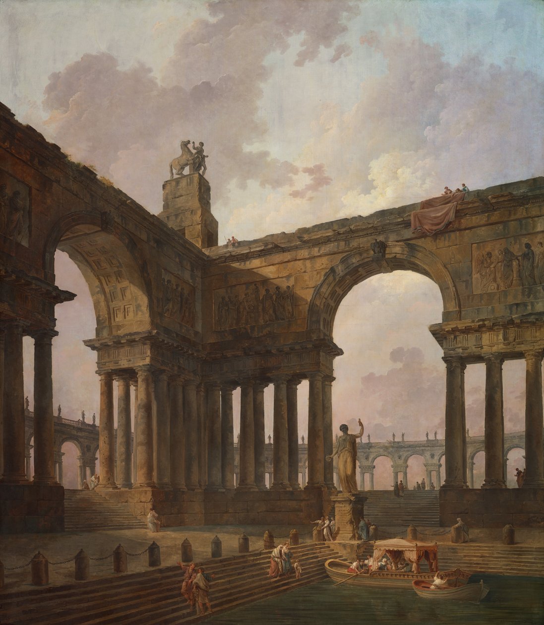 O local de aterragem de Hubert Robert