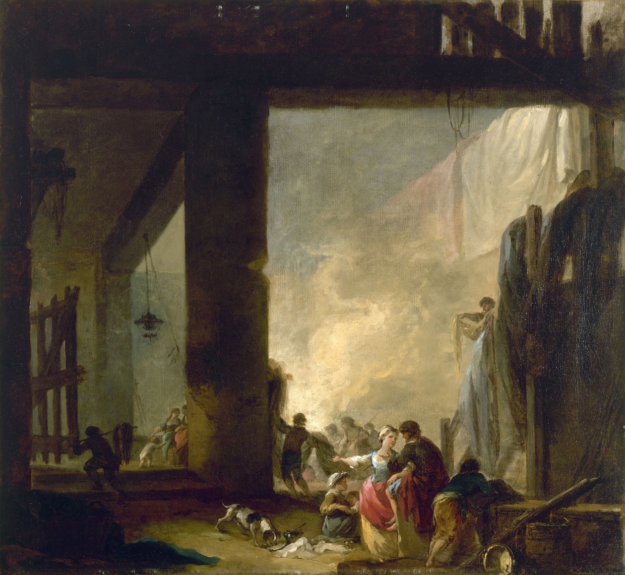 A lavanderia de Hubert Robert