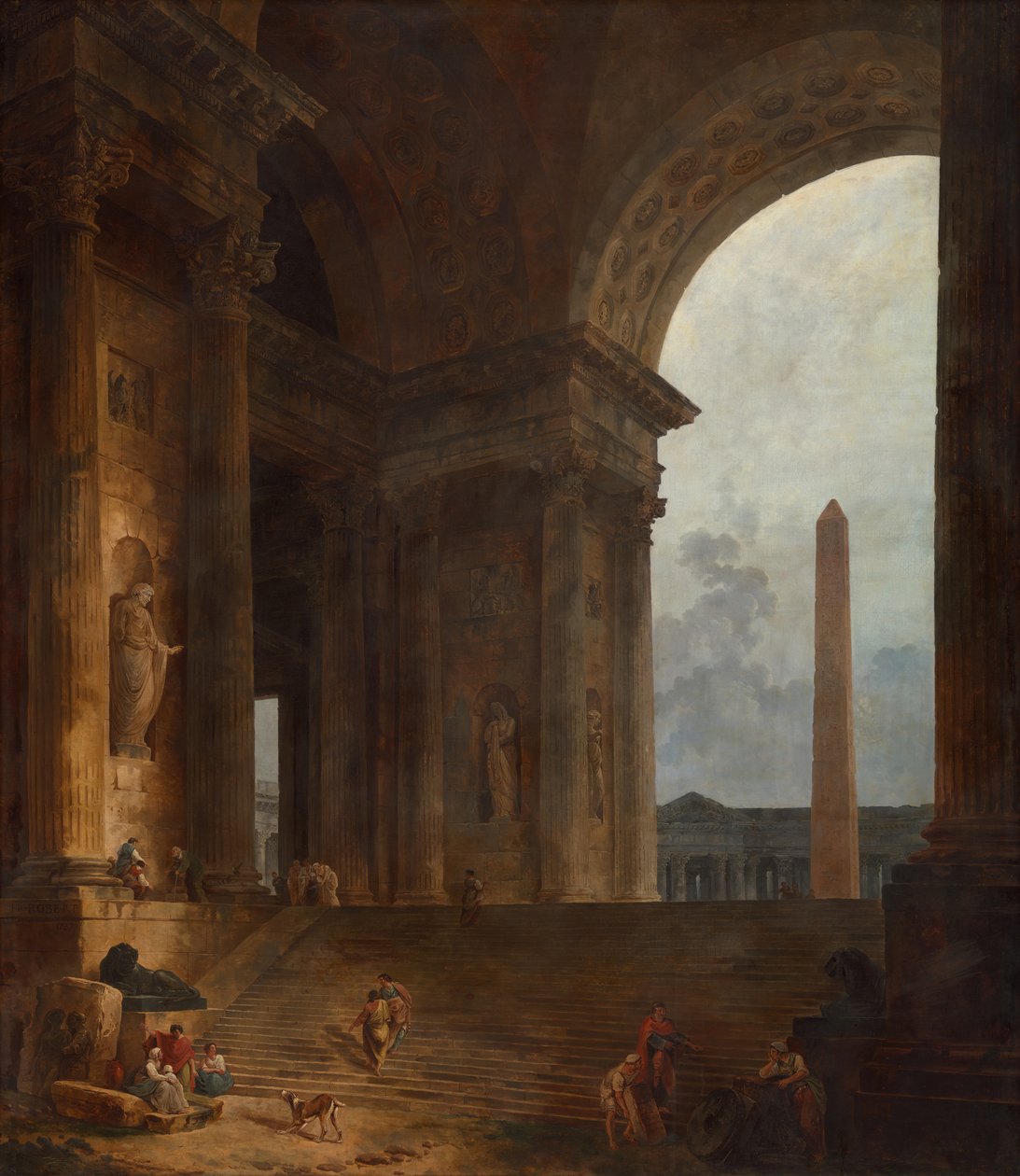 O Obelisco, 178788. de Hubert Robert