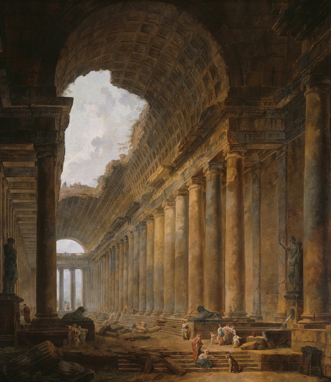 O Velho Templo, 178788. de Hubert Robert