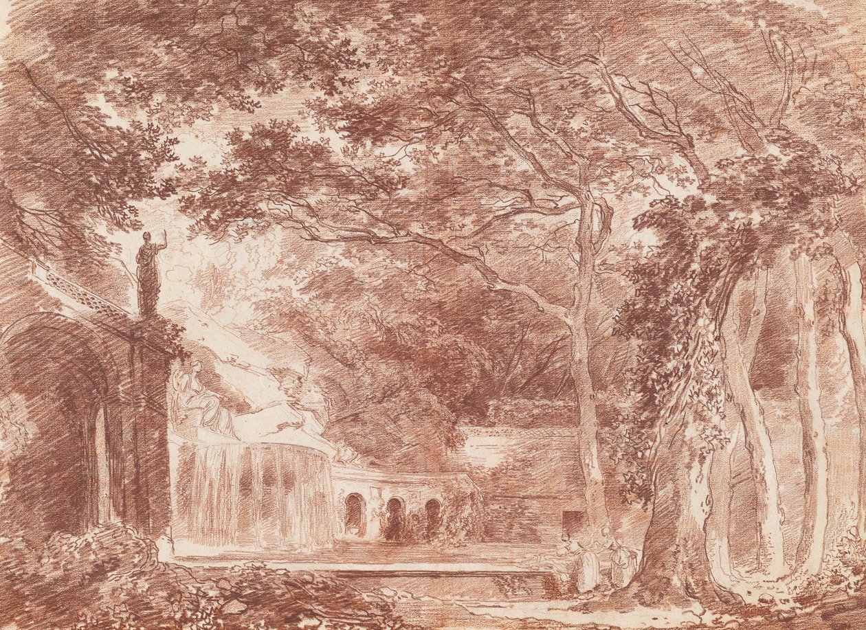 A Fonte Oval nos Jardins da Villa d