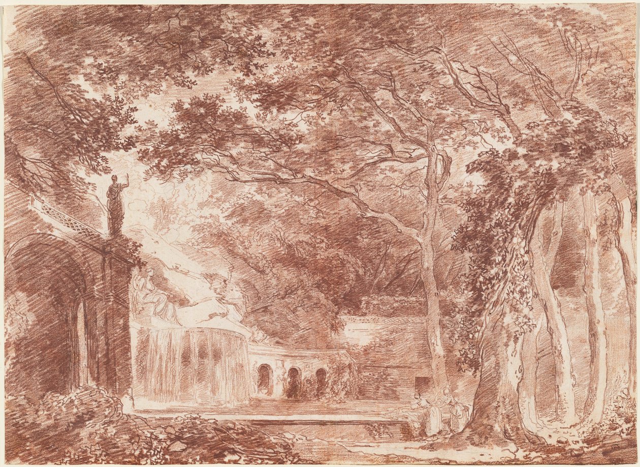 A Fonte Oval nos Jardins da Villa d
