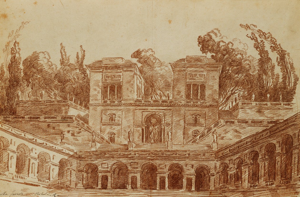 A Villa Farnese, Roma, de Hubert Robert