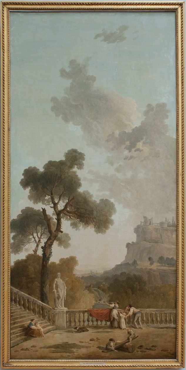 Vista de um terraço de Hubert Robert