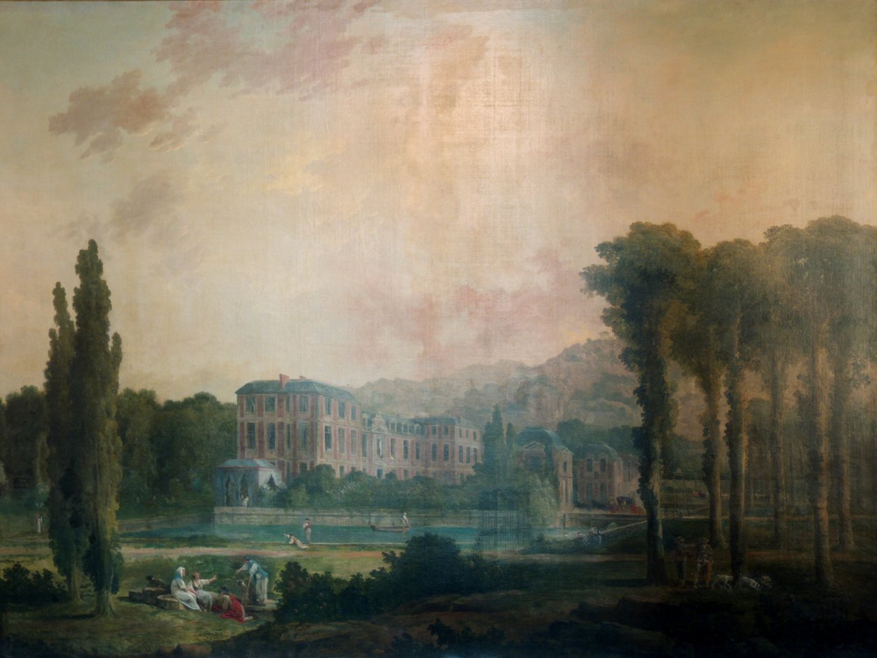 Vista do castelo de Chamarande de Hubert Robert